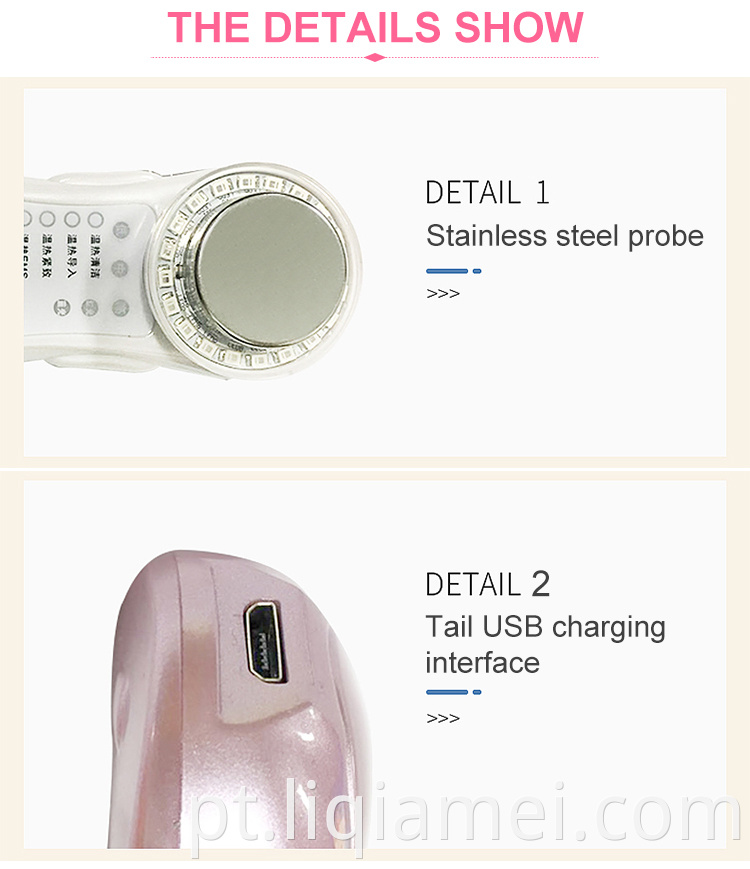 Ionic LED Photon Sonic Antii-Enging Ultrassonic Therapy Beauty Dispositivo